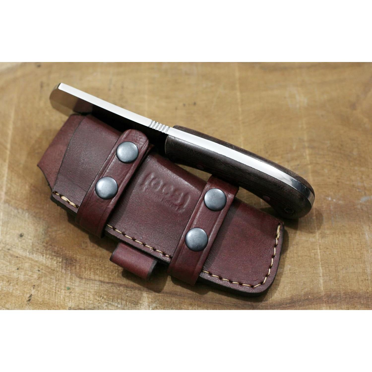 Cuchillo Táctico de Caza GCS 16 con Mango de Micarta y Funda