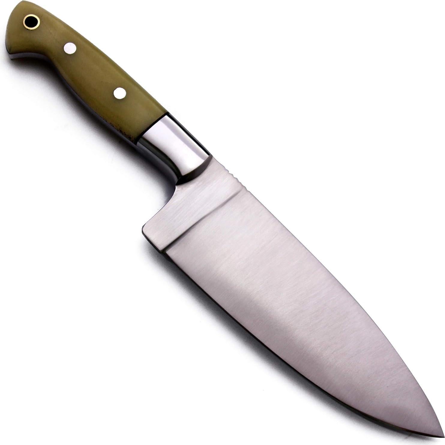 Cuchillo de Chef GCS 179 Hecho a Mano con Mango de Hueso