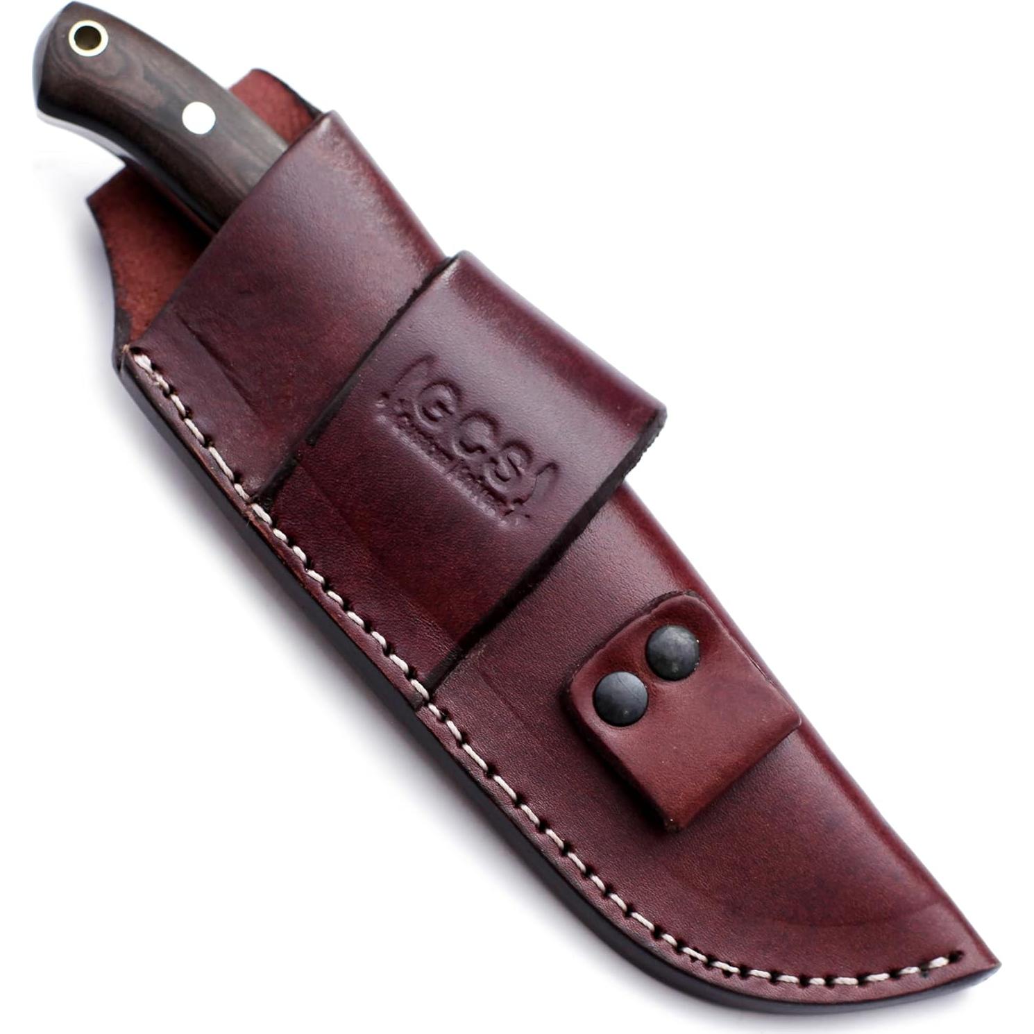 Cuchillo Táctico GCS 910B Hecho a Mano con Mango de Micarta