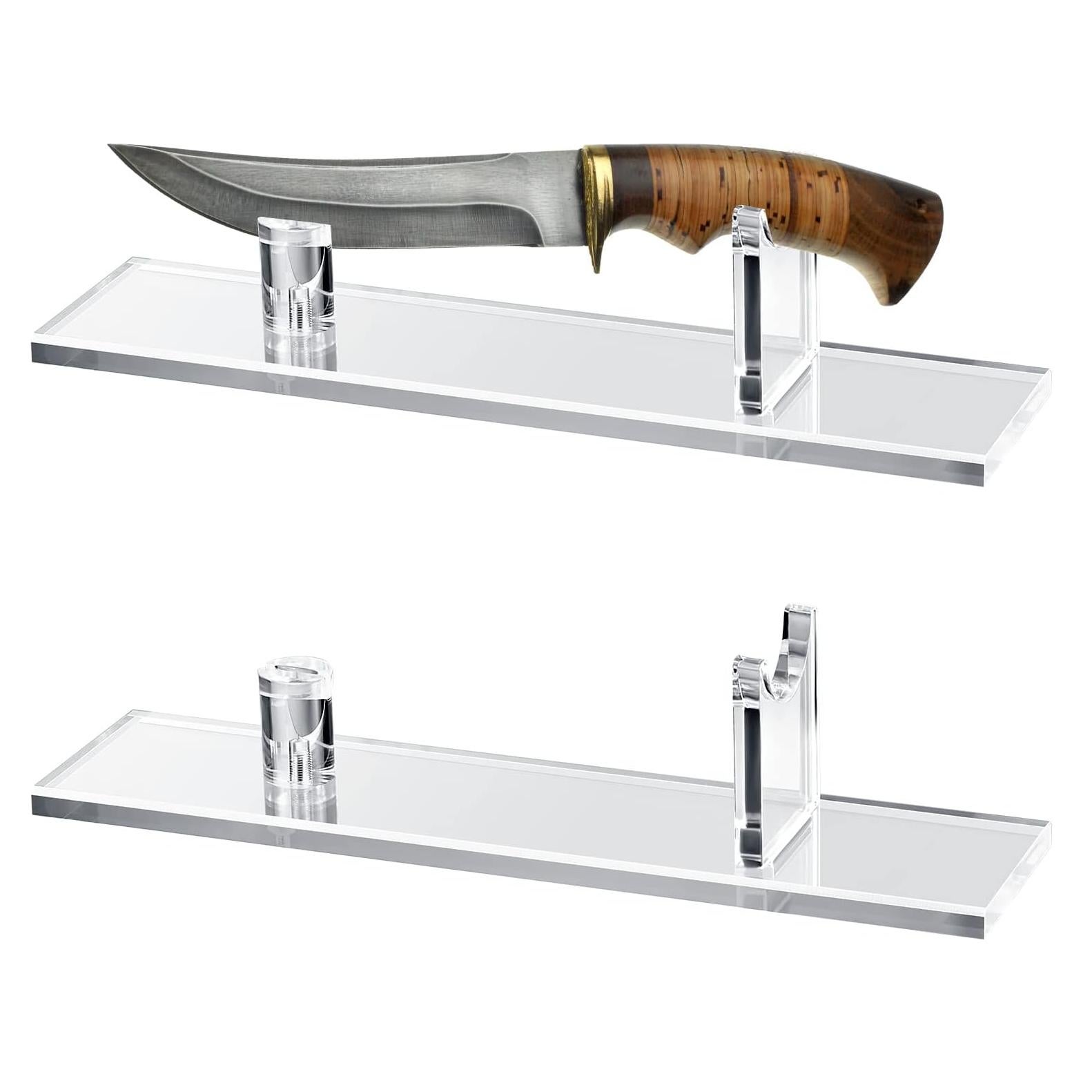 Soporte de Exhibición para Cuchillos Yookeer 2 Piezas Acrílico Transparente