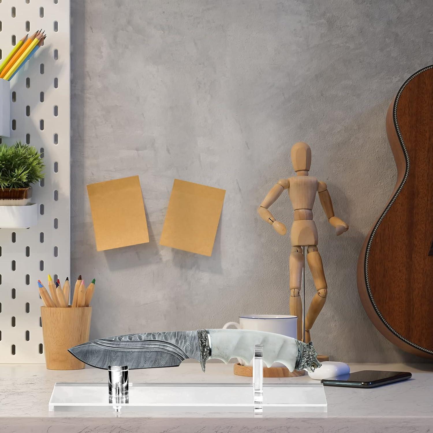 Soporte de Exhibición para Cuchillos Yookeer 2 Piezas Acrílico Transparente