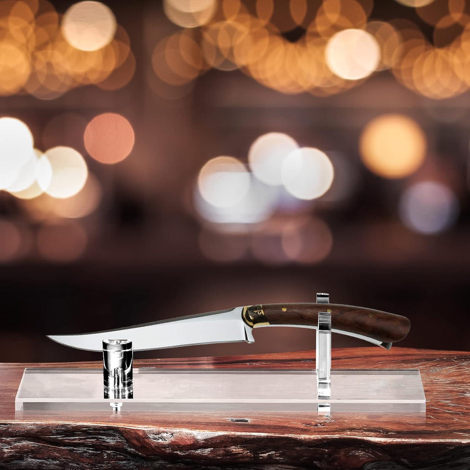 Soporte de Exhibición para Cuchillos Yookeer 2 Piezas Acrílico Transparente