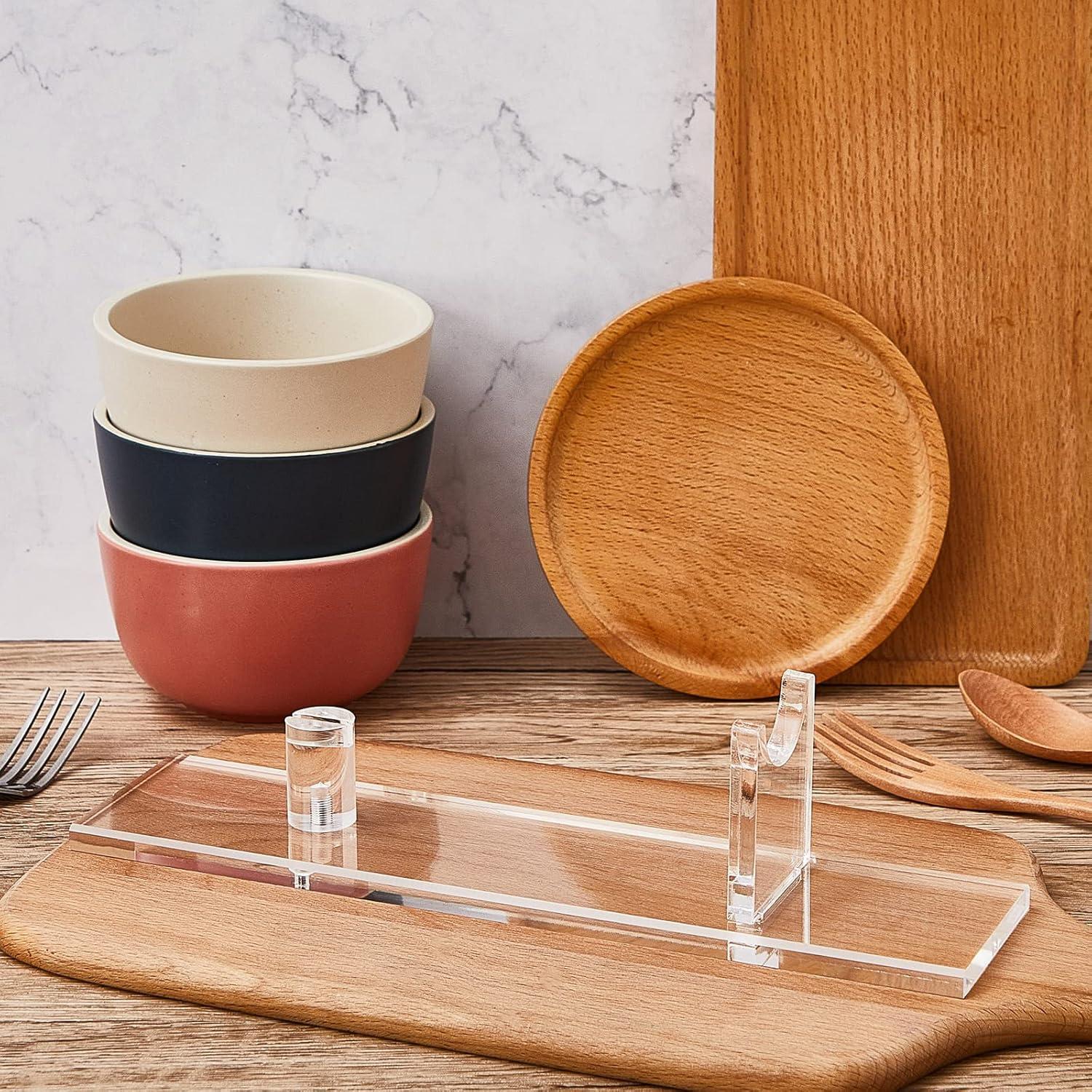 Soporte de Exhibición para Cuchillos Yookeer 2 Piezas Acrílico Transparente