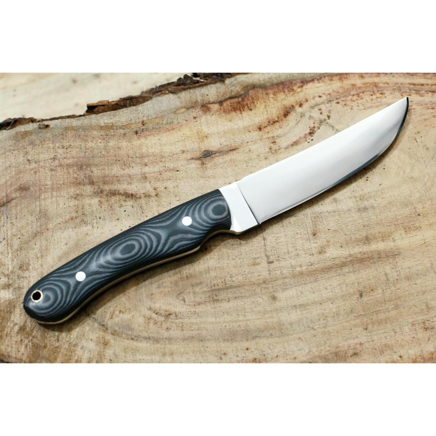 Cuchillo Táctico GCS 307 de Caza con Mango de Micarta y Funda