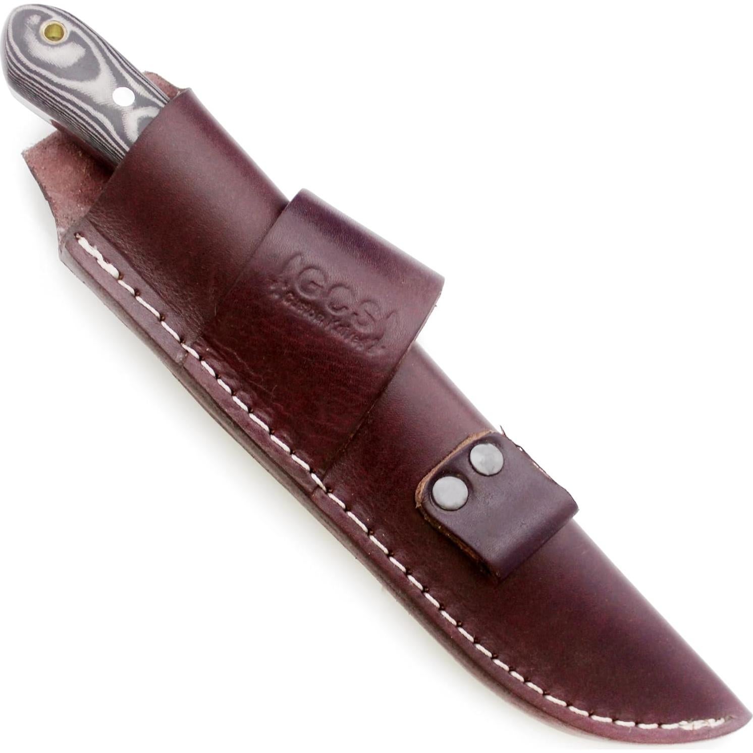 Cuchillo Táctico GCS 307 de Caza con Mango de Micarta y Funda
