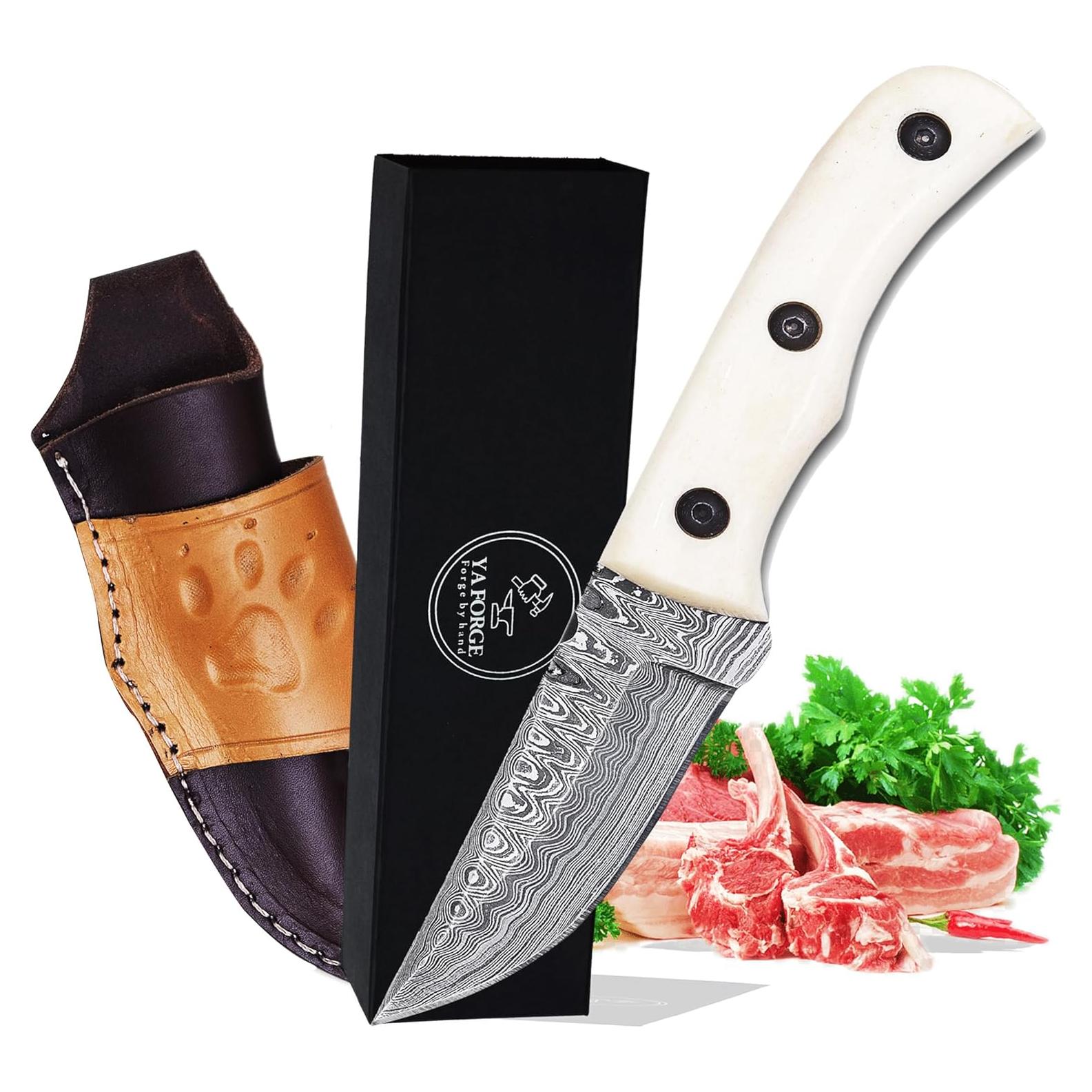 Cuchillo de Caza YA FORGE PREDATOR-EDC 7" Acero Damasco