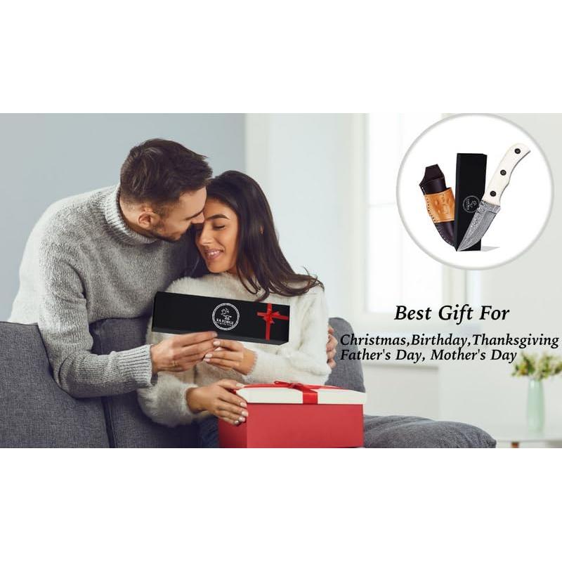 Cuchillo de Caza YA FORGE PREDATOR-EDC 7" Acero Damasco