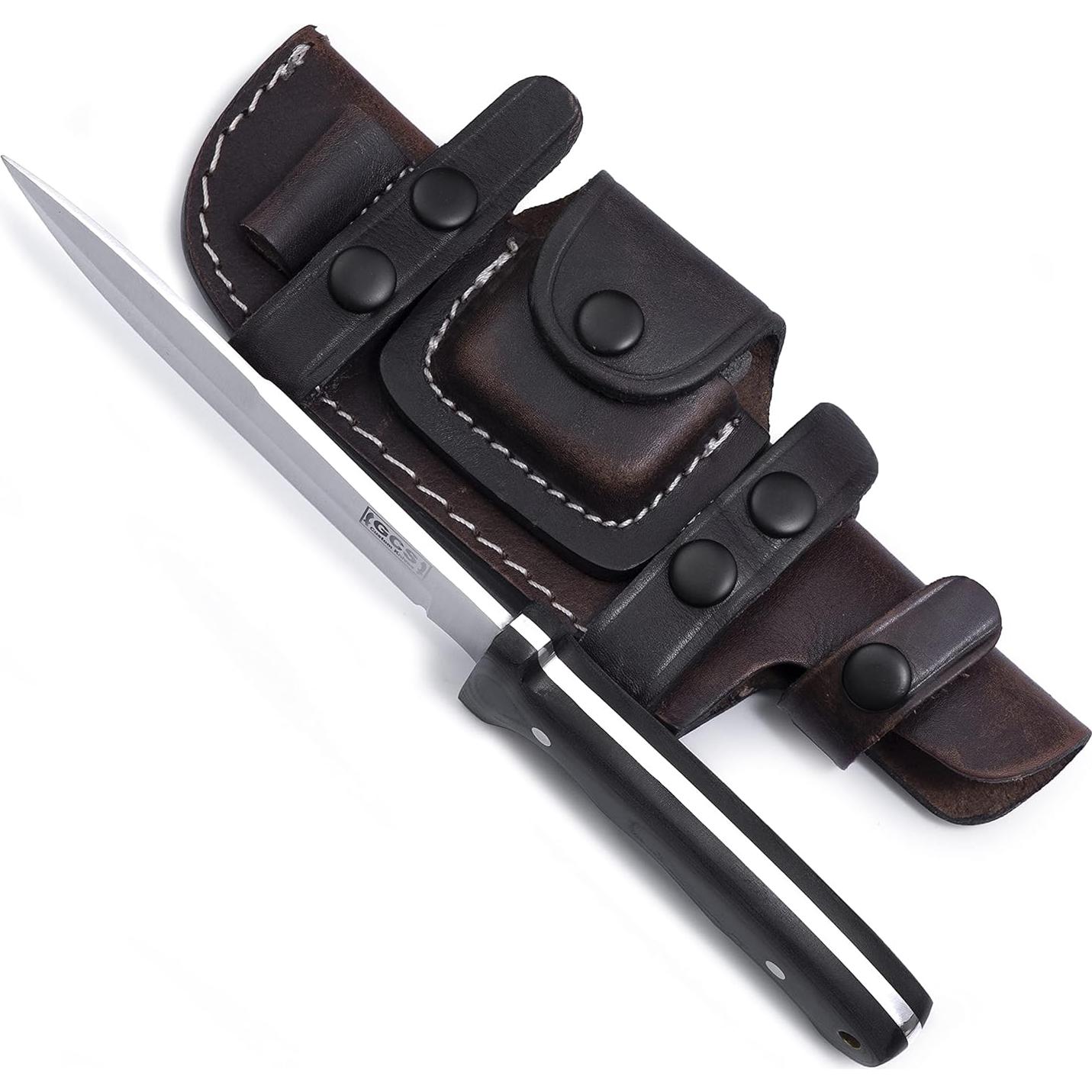 Cuchillo de Supervivencia GCS115 - Acero D2, Mango Micarta, 27.31 cm