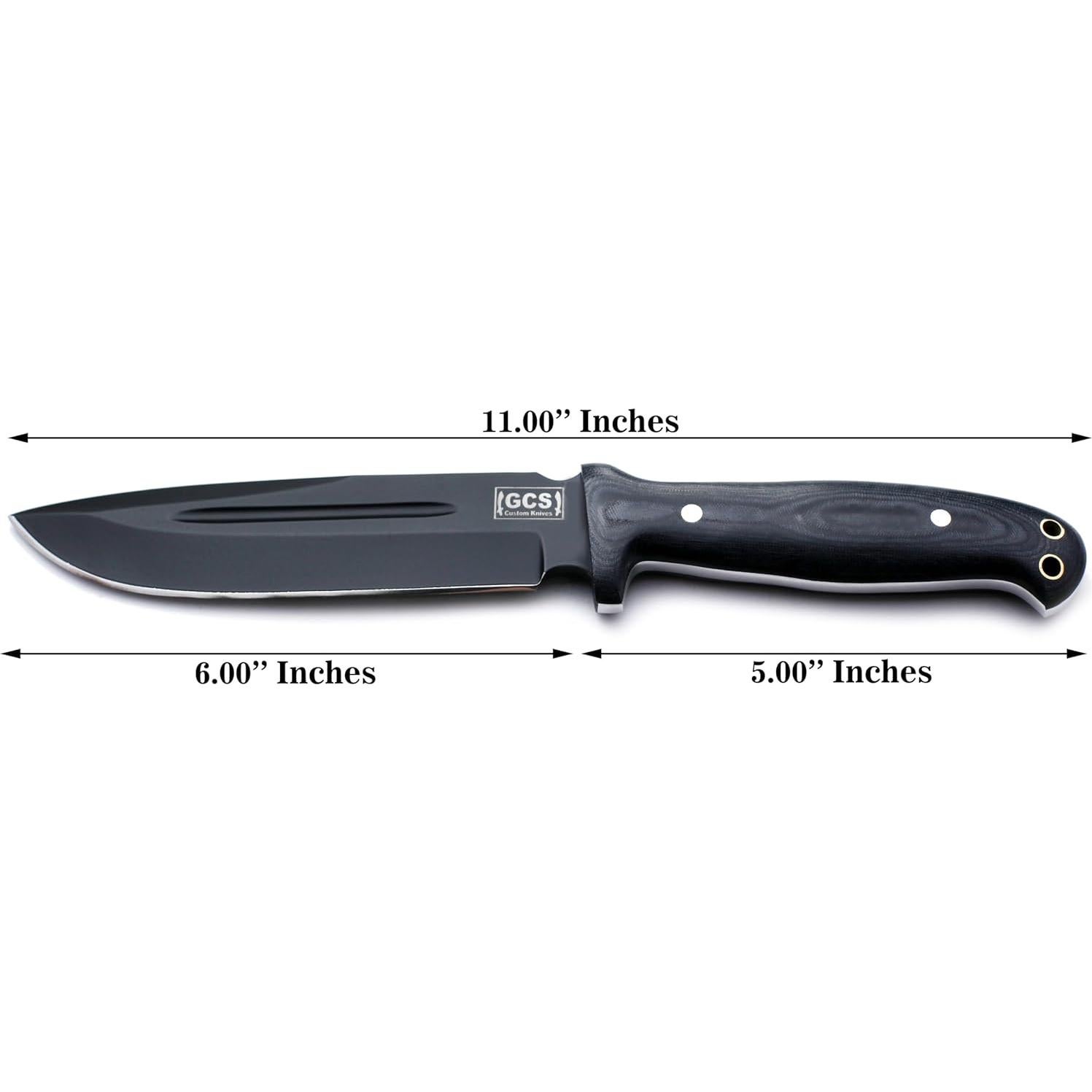 Cuchillo Táctico GCS 244 de Caza con Mango de Micarta 28 cm