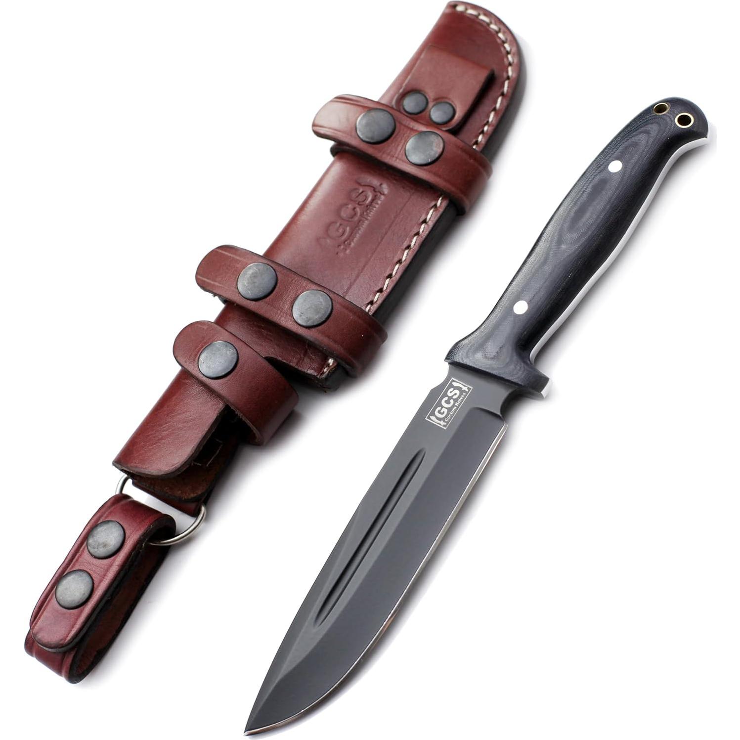 Cuchillo Táctico GCS 244 de Caza con Mango de Micarta 28 cm