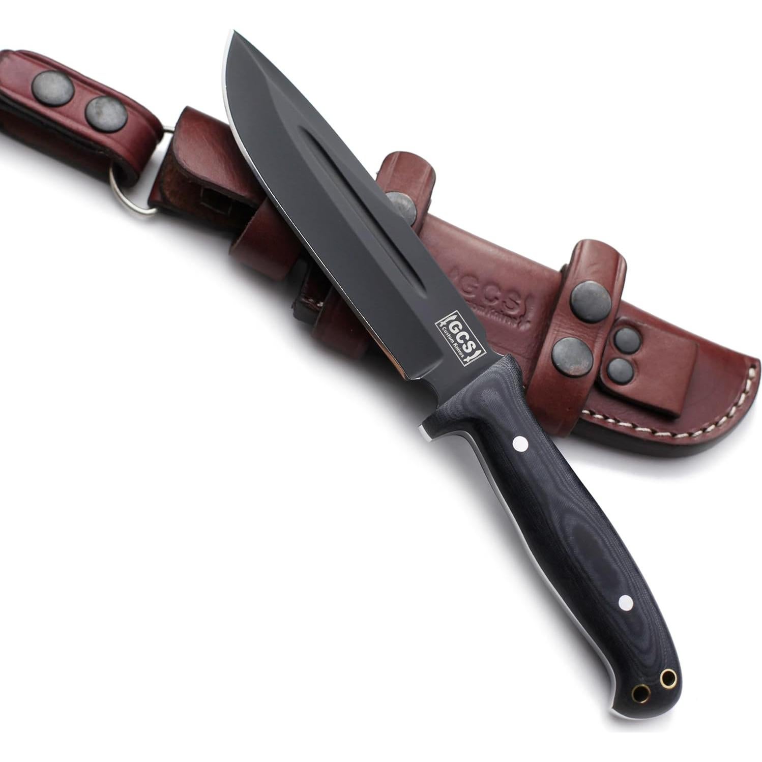 Cuchillo Táctico GCS 244 de Caza con Mango de Micarta 28 cm