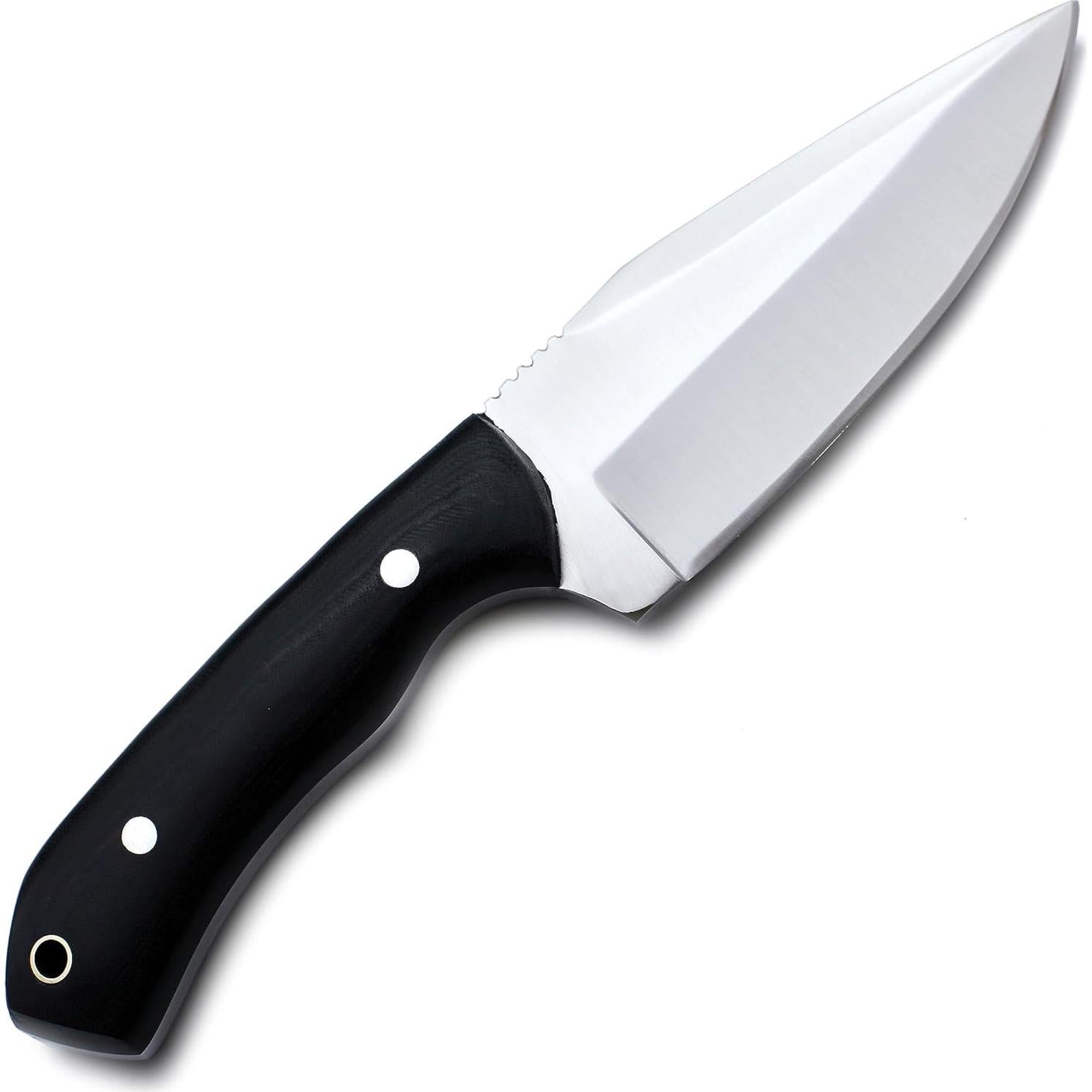 Cuchillo de Caza GCS 758 Hecho a Mano con Funda de Cuero