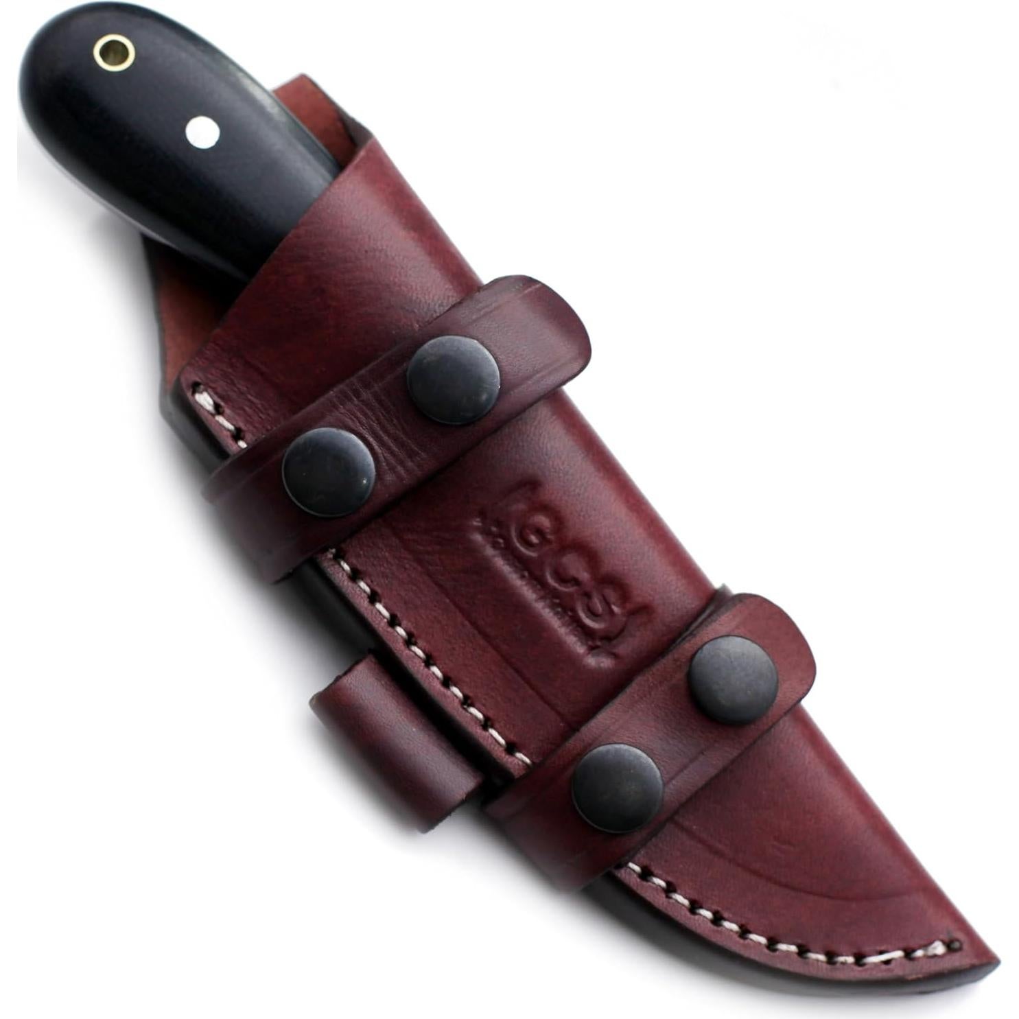 Cuchillo de Caza GCS 262 Hecho a Mano con Funda de Cuero