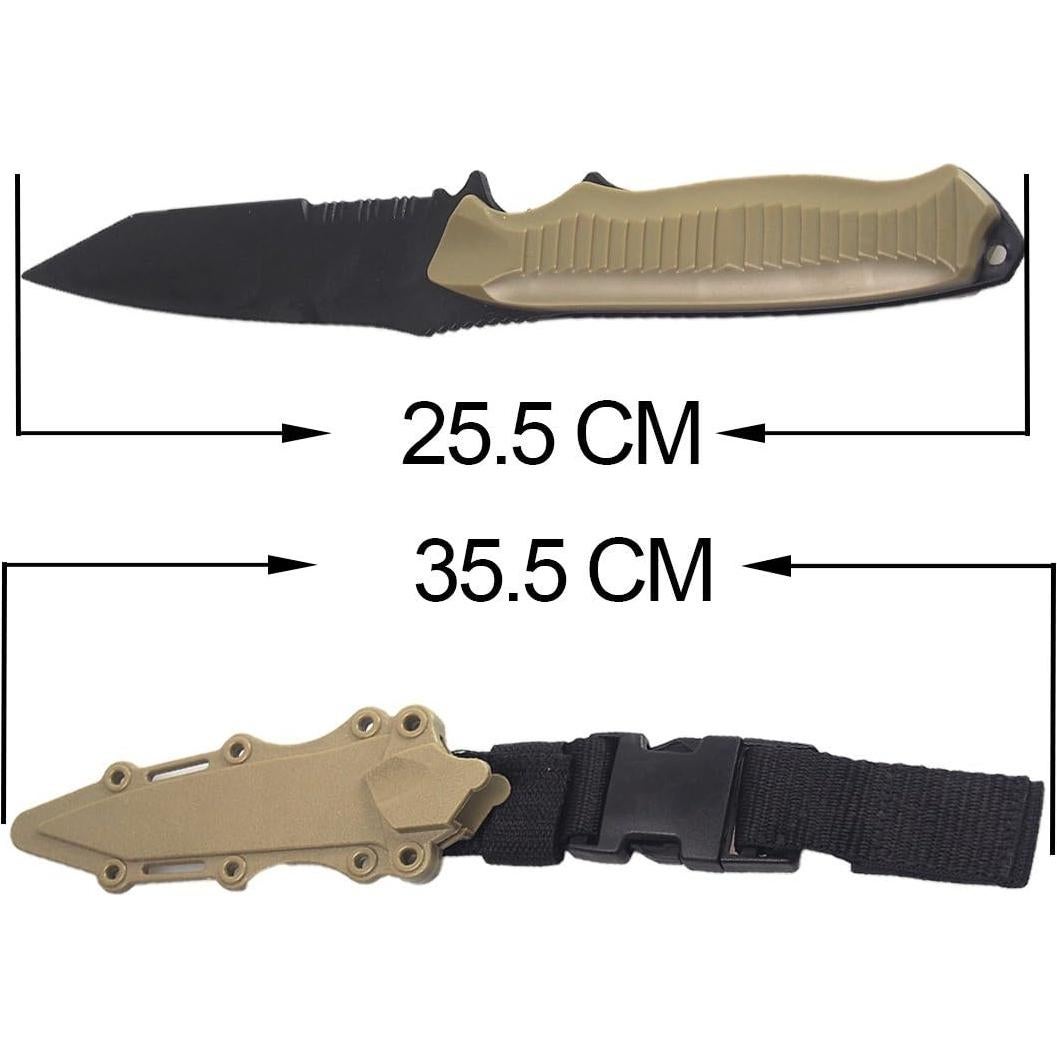 Cuchillo de Entrenamiento de Goma Táctico Tounlinx 30 cm con Funda