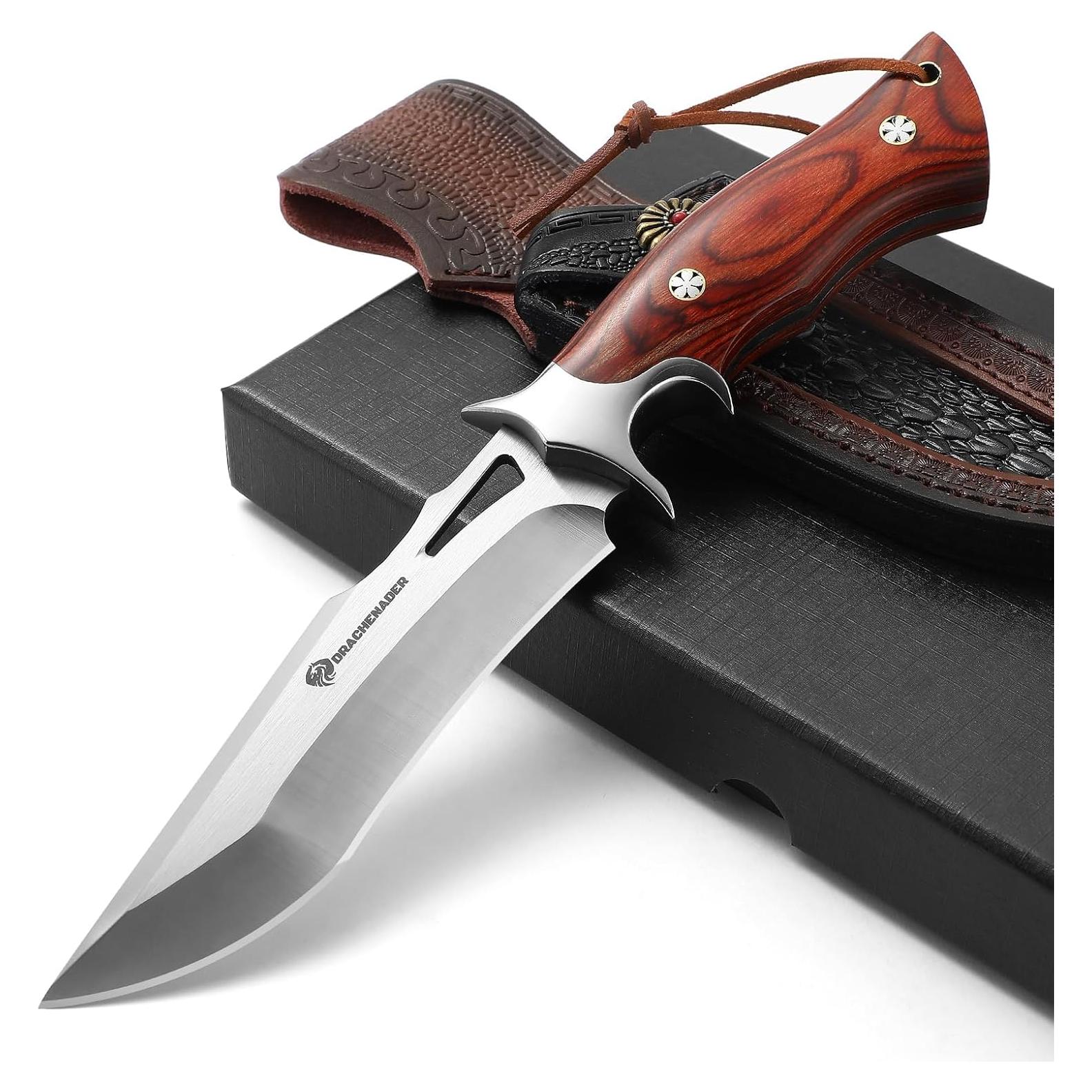 Cuchillo de Caza DRACHENADER TJ-PTG 26 cm Hoja Fija M390