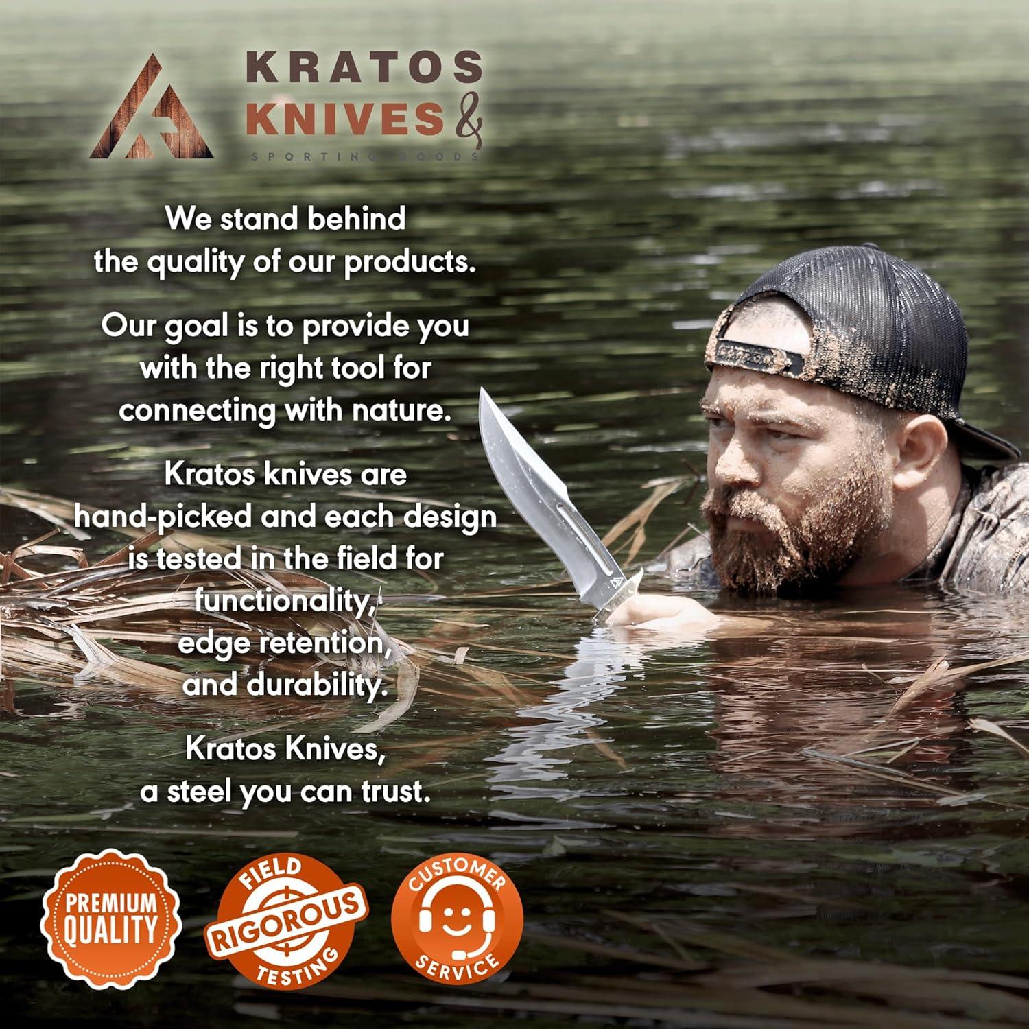 Cuchillo Bushcraft Kratos ZF1 30.48 cm Acero Inoxidable