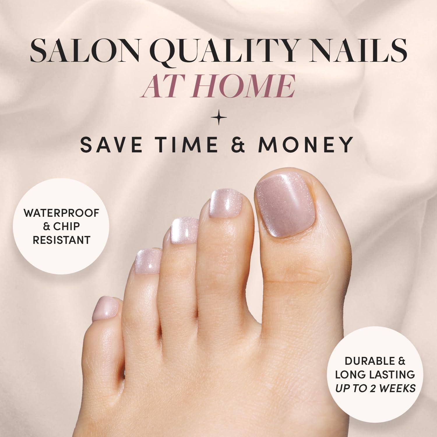 Uñas Postizas para Dedos del Pie Glamnetic El Voto - 32 Uñas Nude