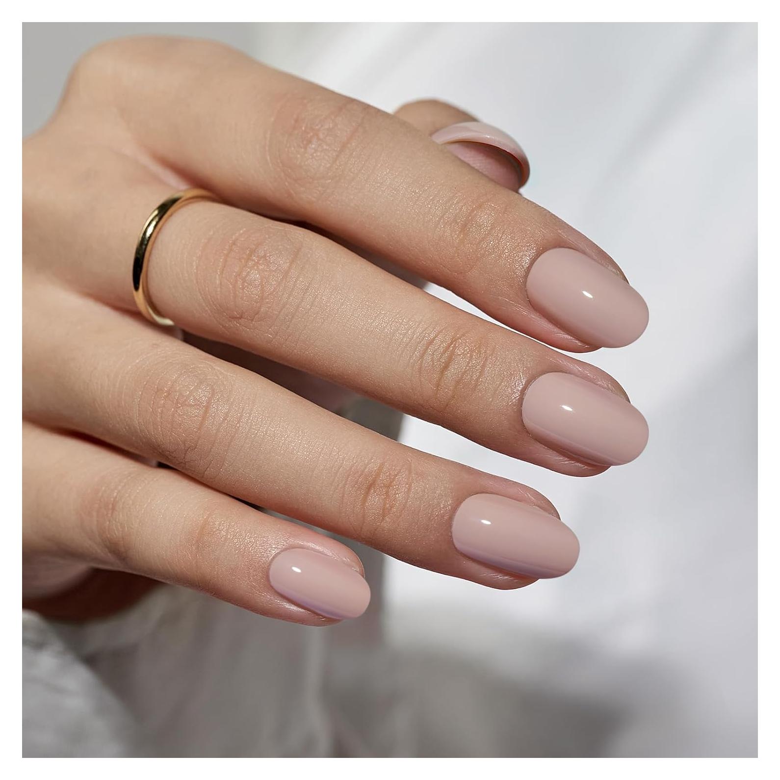 Uñas Postizas Ovaladas BTArtbox - Gel Suave, 16 Tamaños