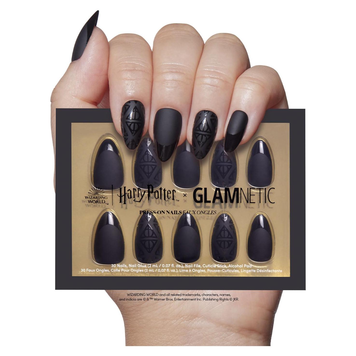 Uñas Postizas Glamnetic Reliquias de la Muerte - 30 Uñas