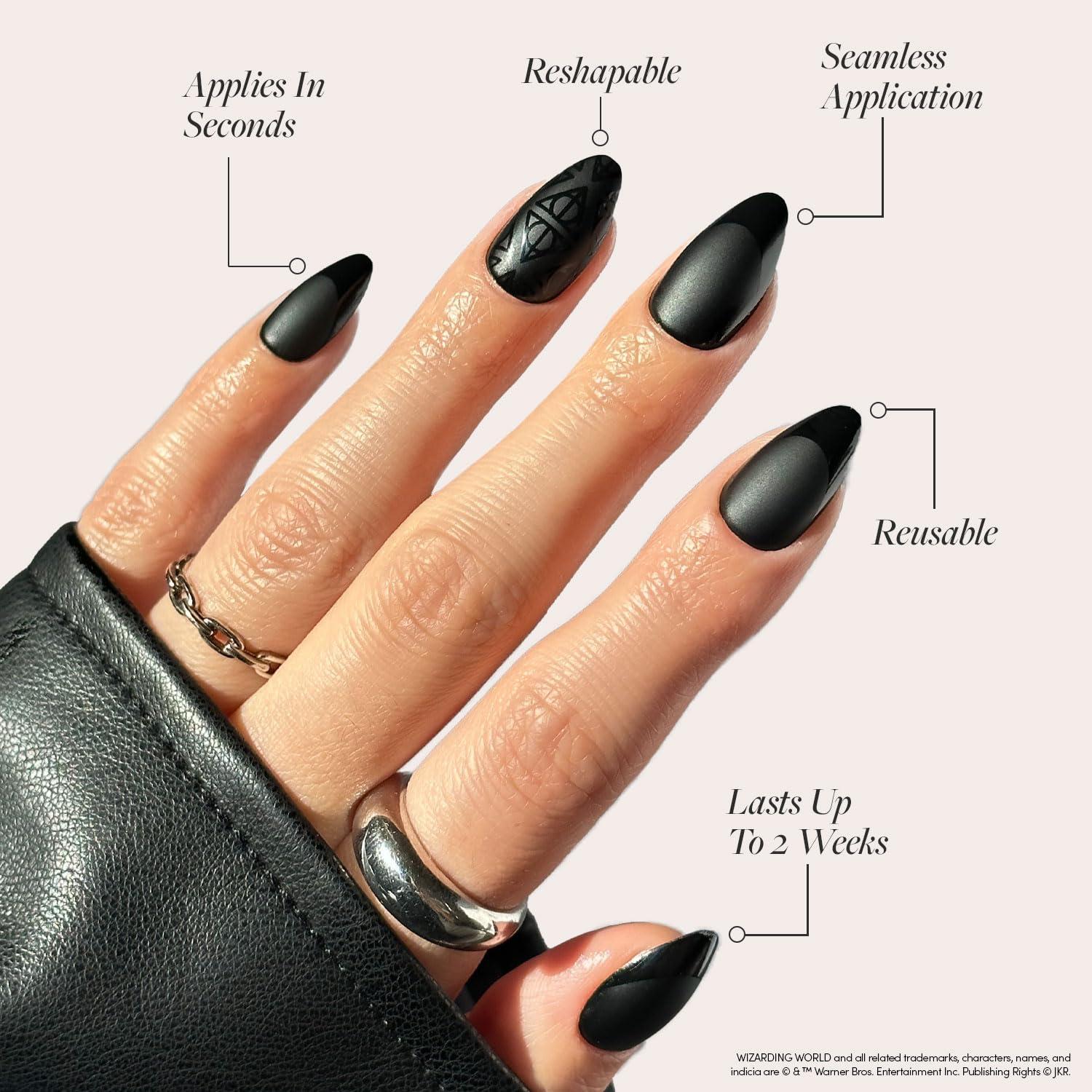 Uñas Postizas Glamnetic Reliquias de la Muerte - 30 Uñas