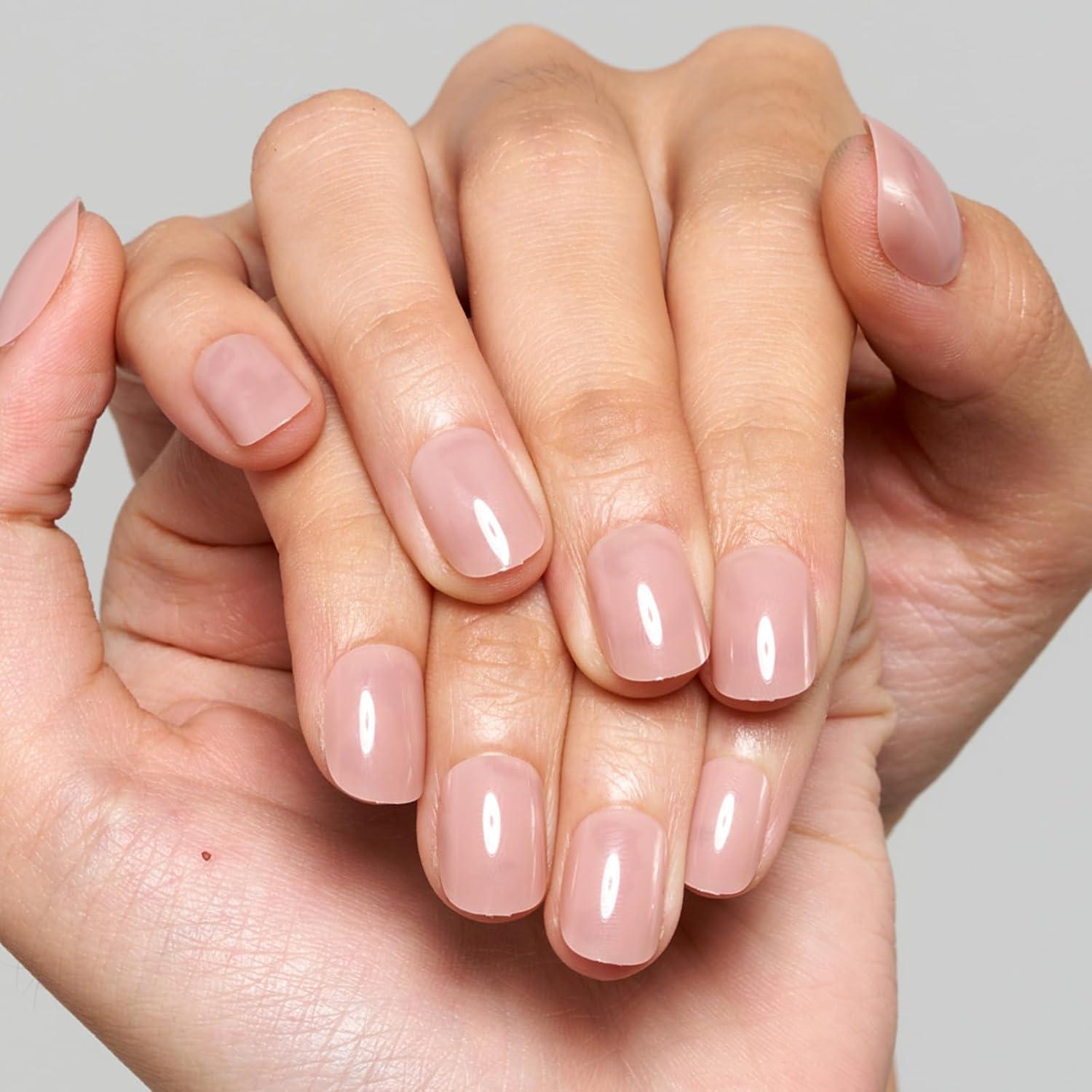 Uñas Postizas GLAMERMAID Squoval Gel Jalea Nude 24 Piezas