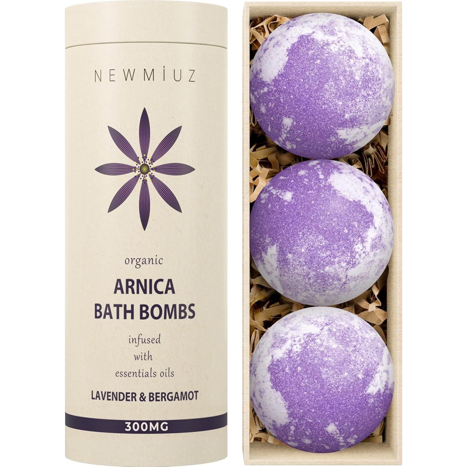 Bombas de Baño Espumosas New Miuz Lavanda y Bergamota 3 Unidades