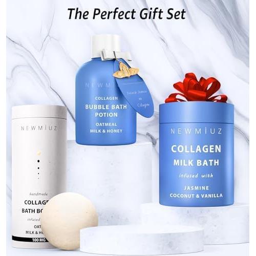 Bombas de Baño de Colágeno New Miuz - Avena y Miel - 3 Unidades