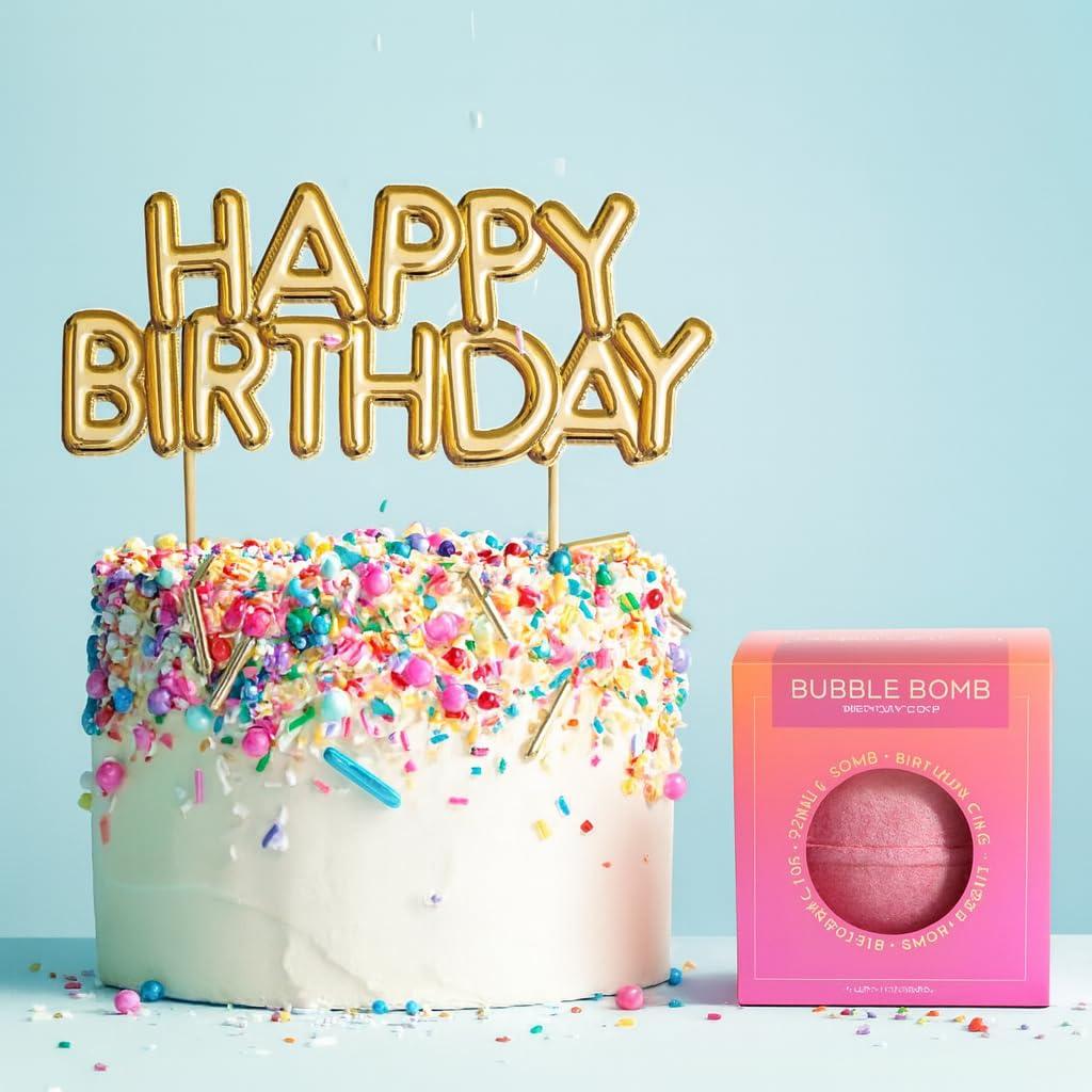 Bombas de Baño Efervescentes Dos Hermanas - Pastel de Cumpleaños