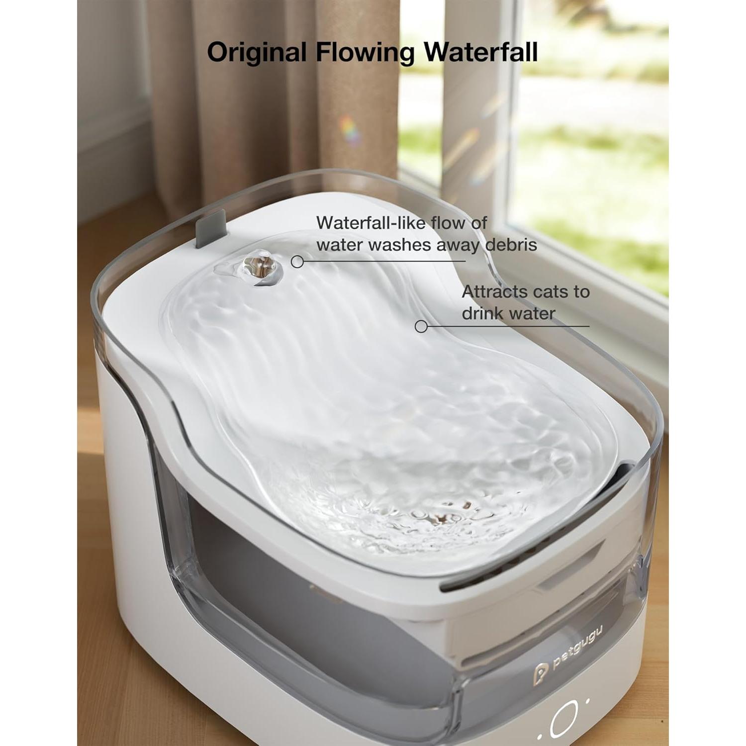 Fuente de Agua Automática para Gatos PETGUGU 2L con Filtros