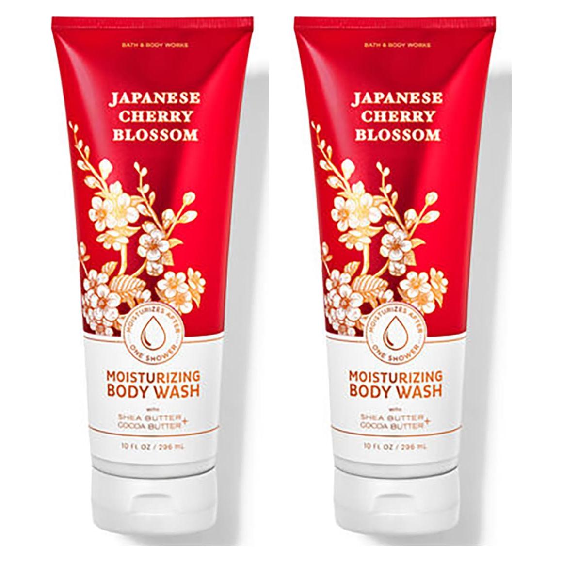 Jabón Corporal Hidratante Bath & Body Works 2x296ml Flor de Cerezo