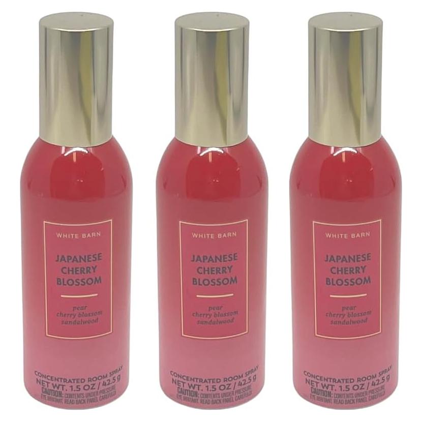 Spray de habitación concentrado Bath & Body Works 3x42.5g Flor de Cerezo