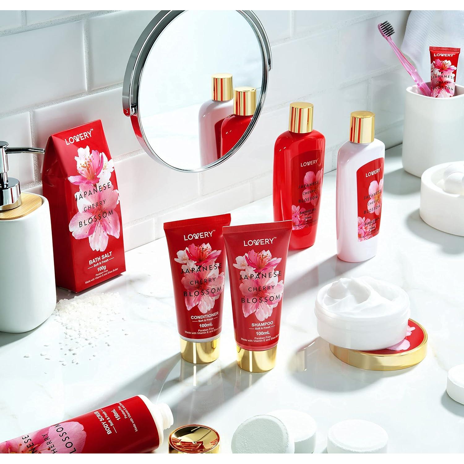Juego de Spa en Casa Lovery 25 Piezas Flor de Cerezo