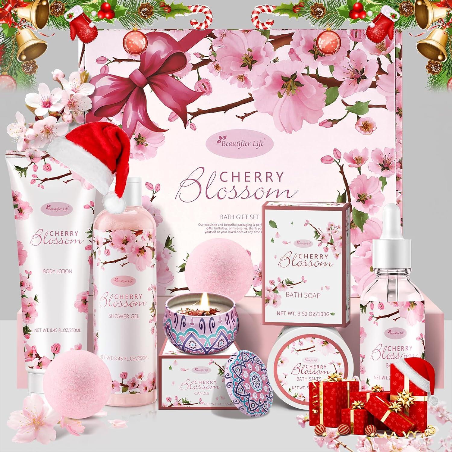 Juego de Regalo de Baño y Cuerpo Beautifier 7 Piezas Flor de Cerezo