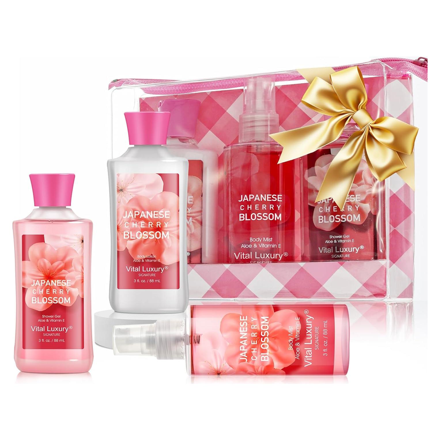Juego de Regalo de Baño Flor de Cerezo Japonesa - PP Beauty
