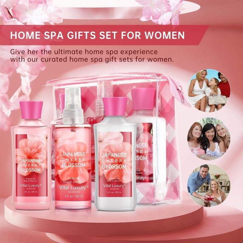 Juego de Regalo de Baño Flor de Cerezo Japonesa - PP Beauty