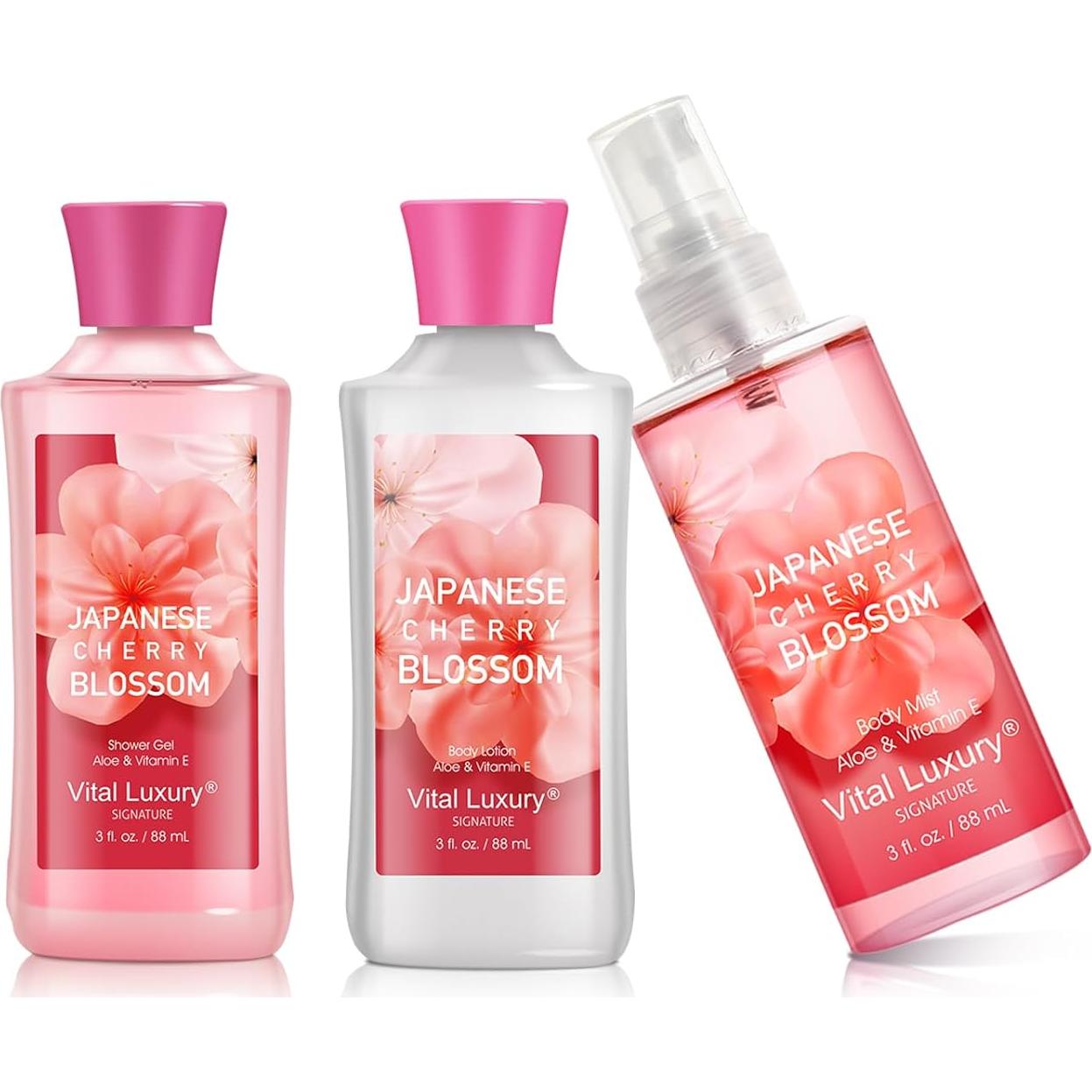 Juego de Regalo de Baño Flor de Cerezo Japonesa - PP Beauty