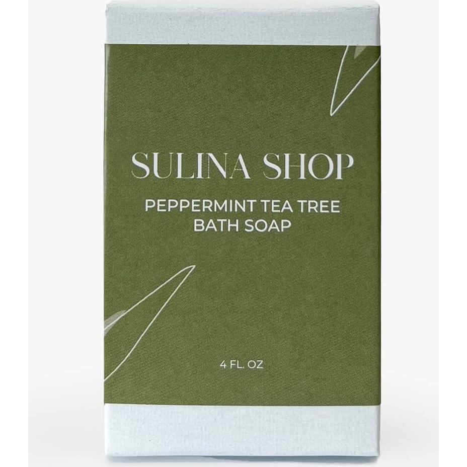 Jabón de Menta y Árbol de Té Sulina Shop - Hidratante 4 Pzas