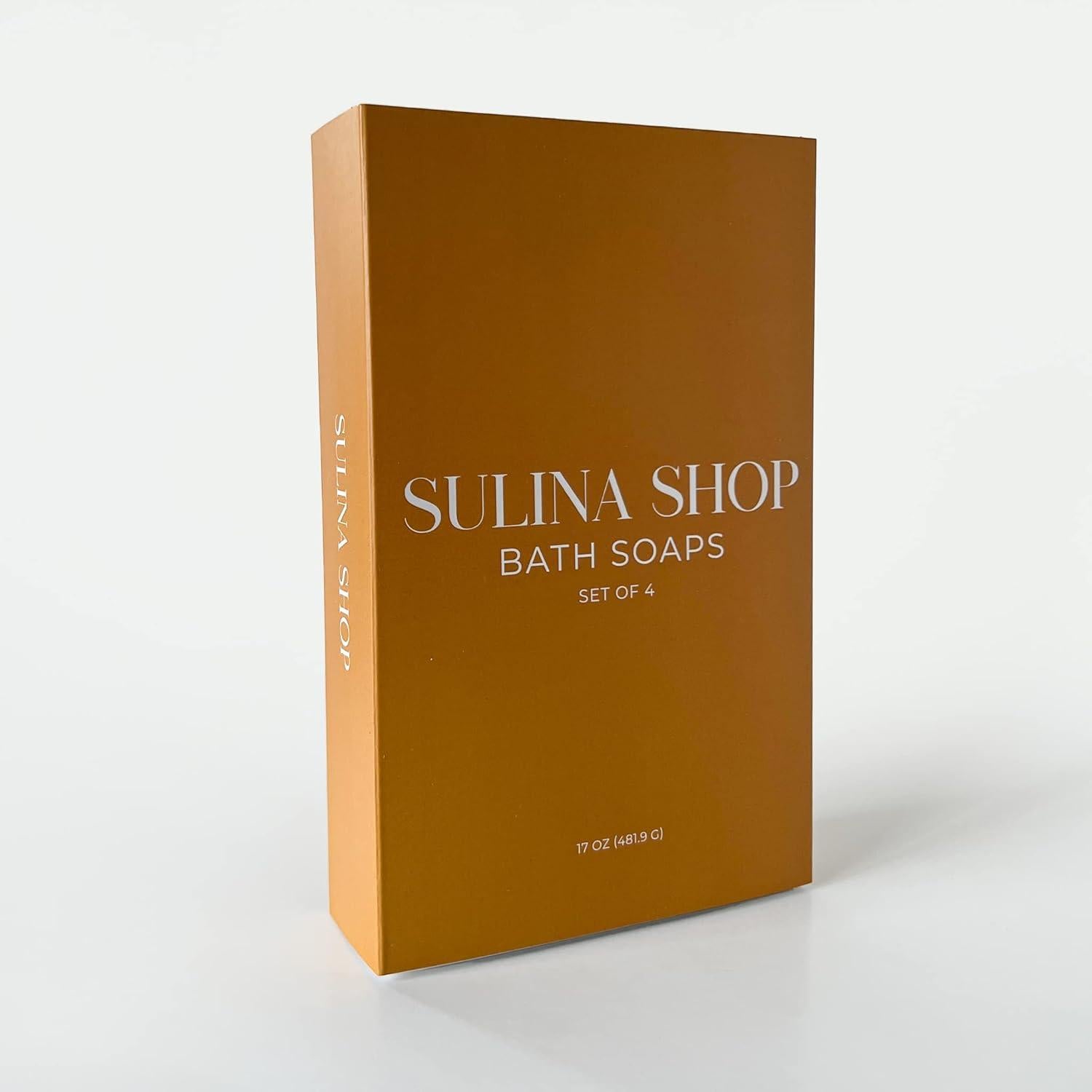 Jabón de Menta y Árbol de Té Sulina Shop - Hidratante 4 Pzas