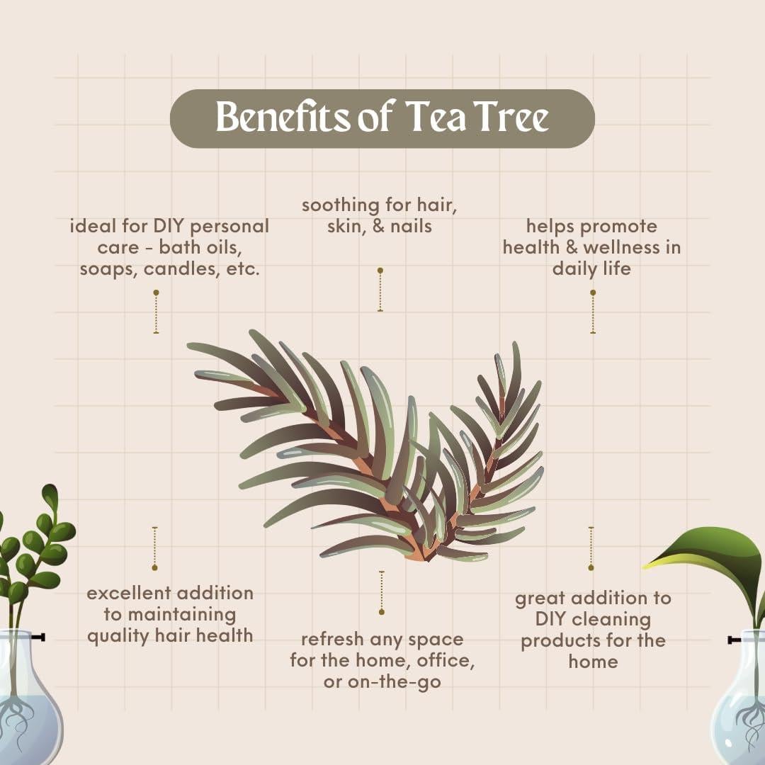 Aceite Esencial de Árbol de Té GreenHealth 473 ml Puro y Natural