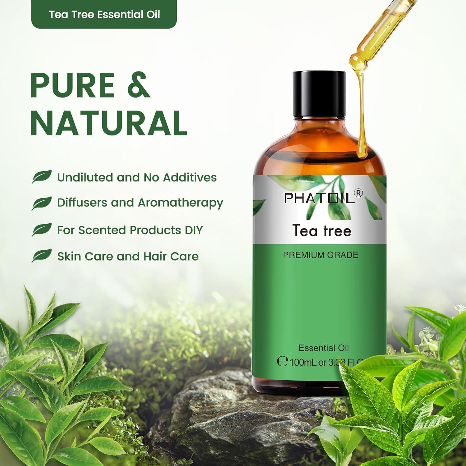 Aceite Esencial de Árbol de Té PHATOIL 100 ml - 100% Puro