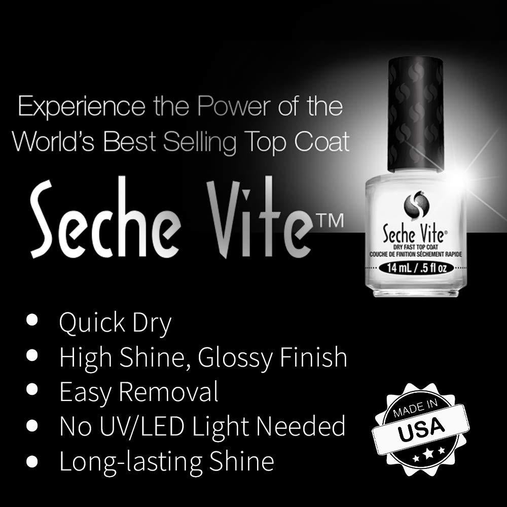 Seche Clear y Vite - Base y Top Coat para Uñas 136g