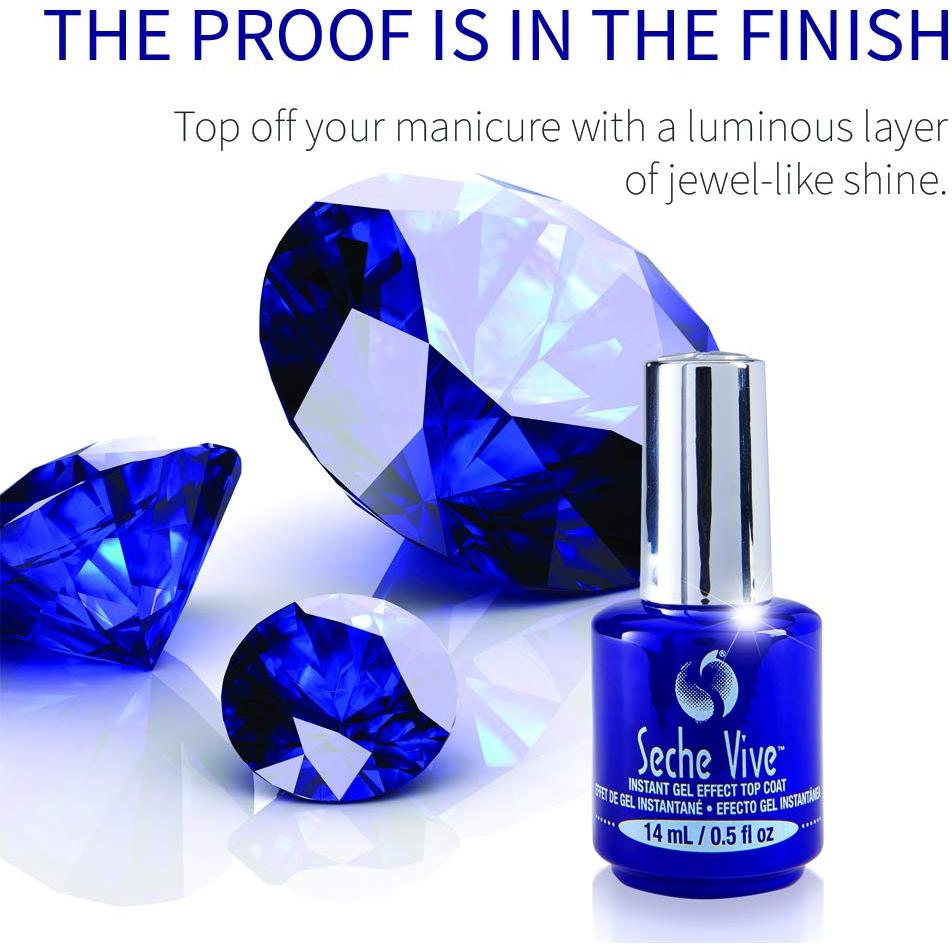 Seche Vive Top Coat Efecto Gel 14ml - Secado Rápido