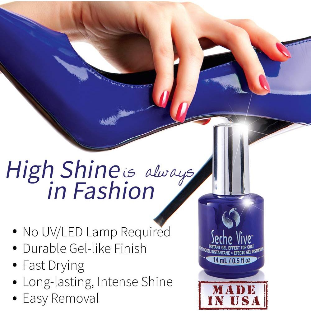 Seche Vive Top Coat Efecto Gel 14ml - Secado Rápido