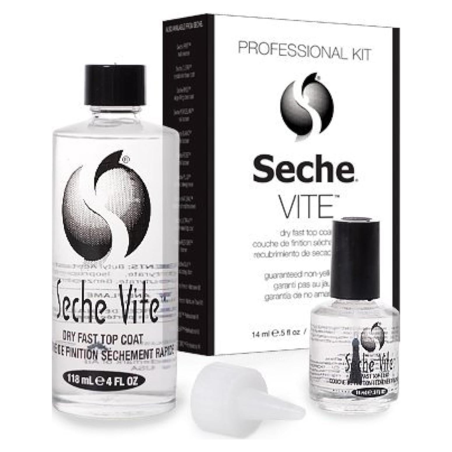 Kit Top Coat Secado Rápido Seche Vite 148ml + 118ml
