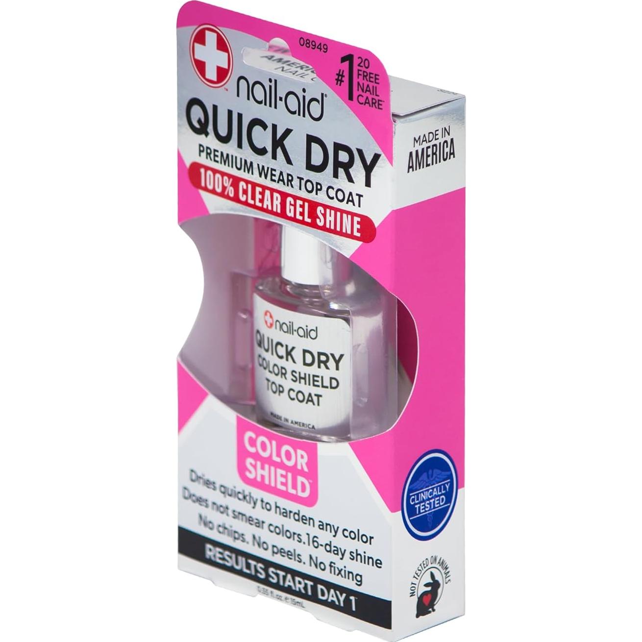 Capa Superior Secado Rápido Nail-Aid 16.5 ml Brillo Vidrio