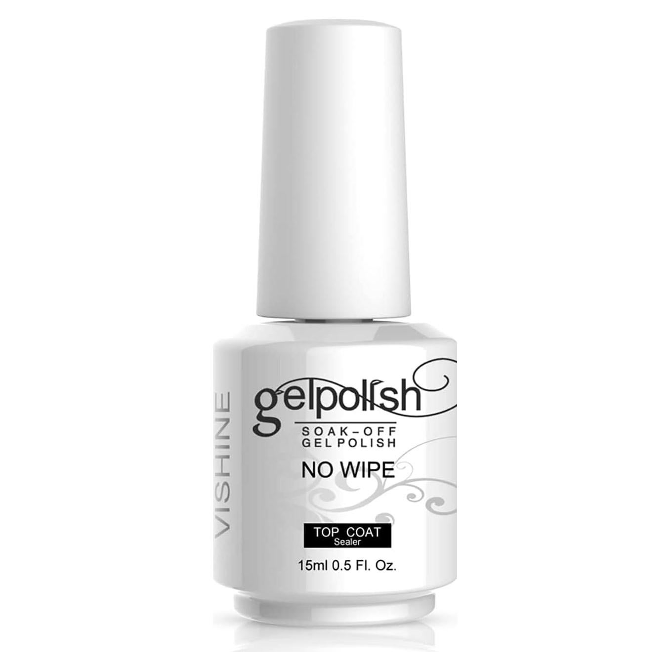 Top Coat Gel Vishine 15ml Brillo Alto Secado Rápido