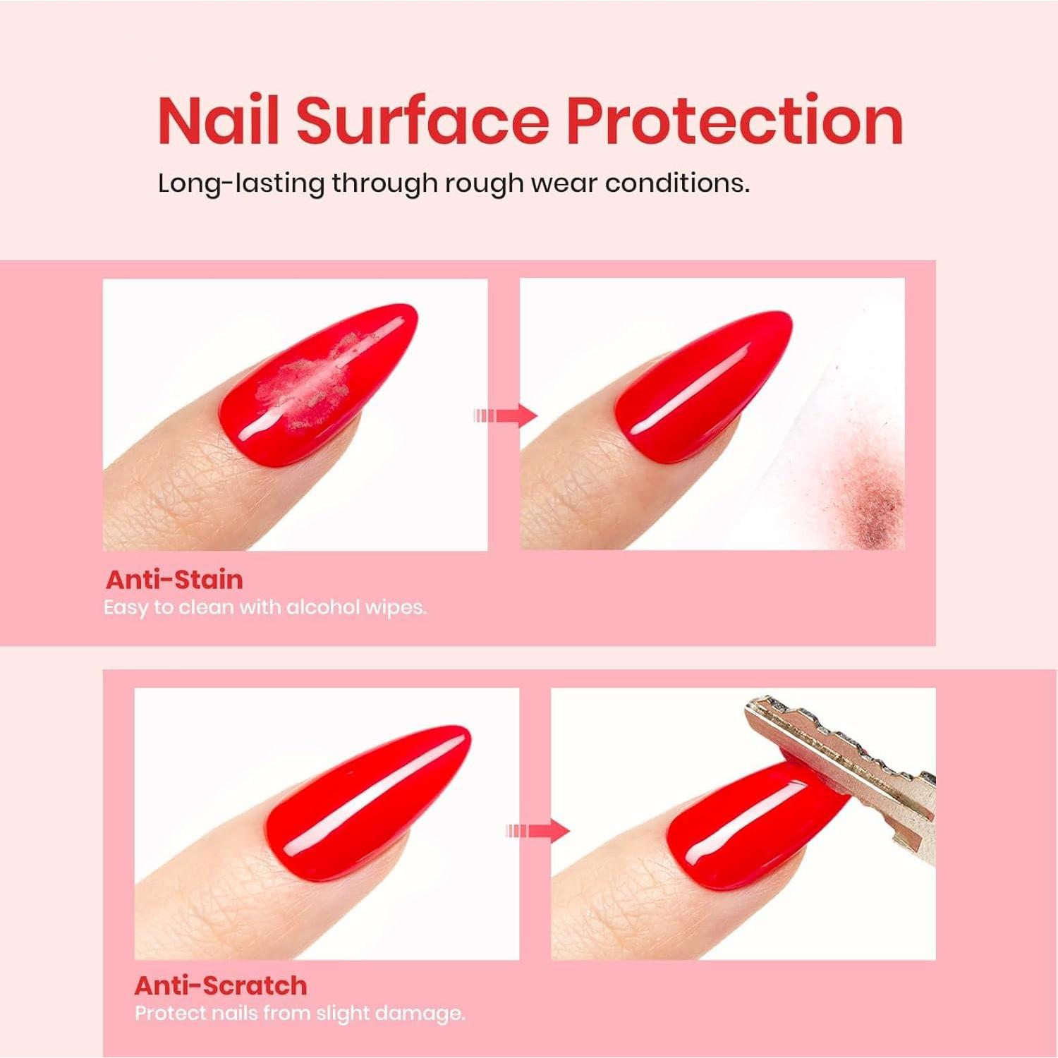 Top Coat Gel Vishine 15ml Brillo Alto Secado Rápido