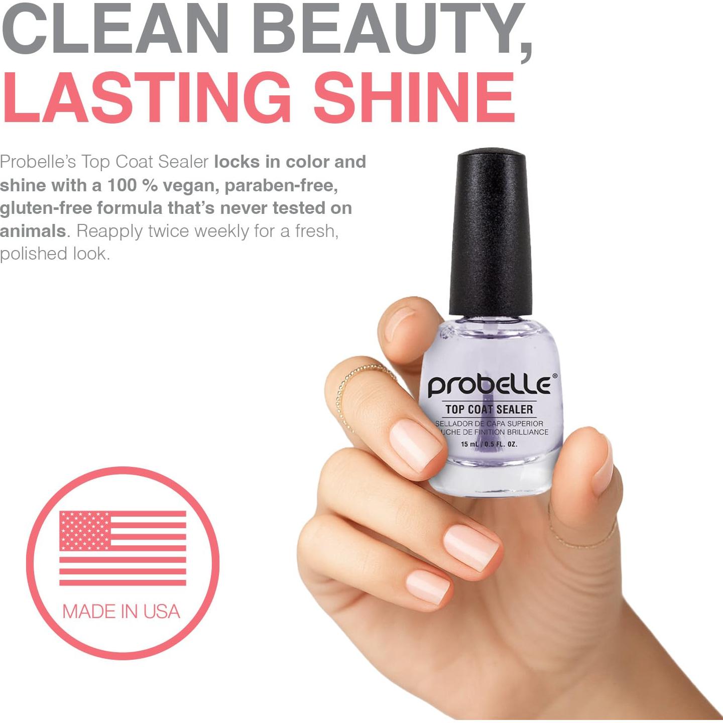 Sellador de Capa Superior Probelle 15 mL - Esmalte Secado Rápido