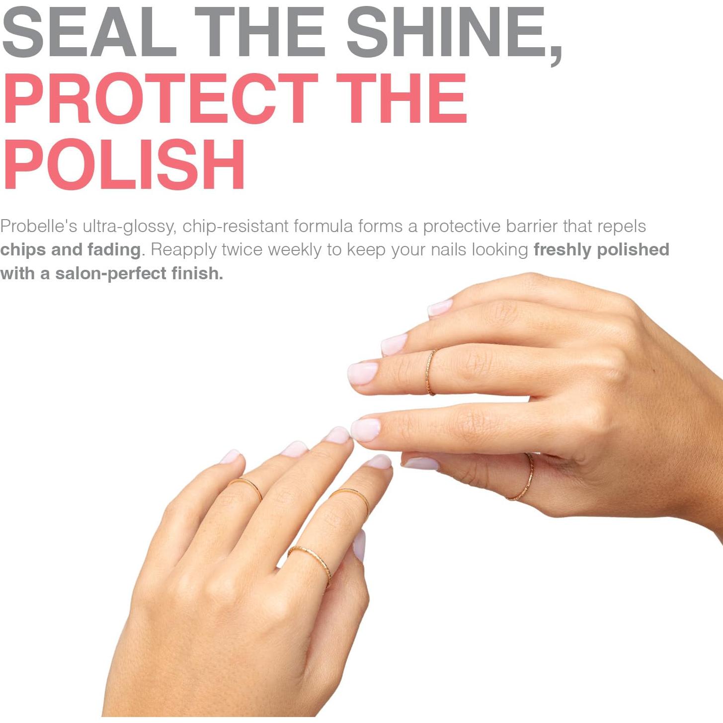 Sellador de Capa Superior Probelle 15 mL - Esmalte Secado Rápido