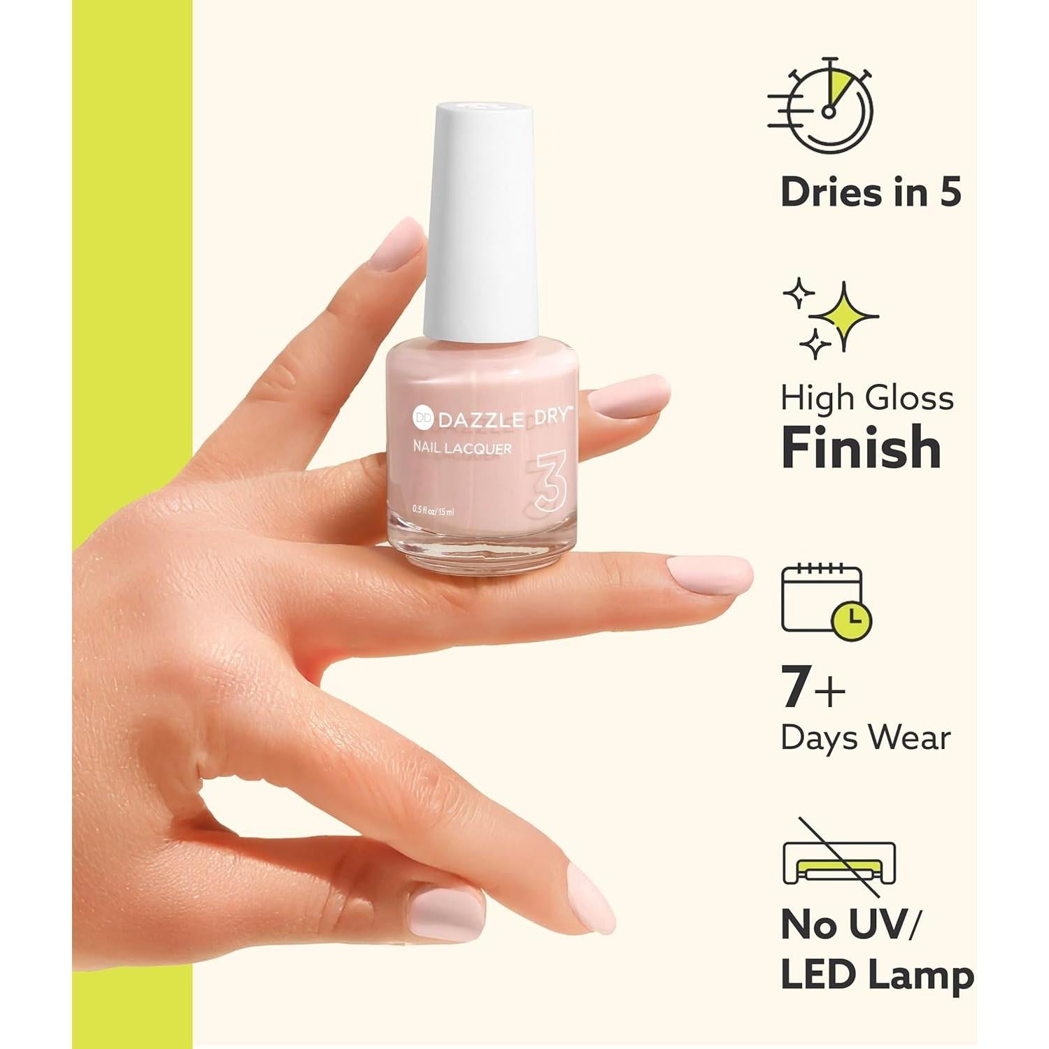 Dazzle Dry Top Coat 14.79 ml - Esmalte Secado Rápido No Tóxico